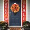 20 Inch Fall Wreath for Front Door, Fall Decor Autumn Maple Leaves Pumpkin Pine Cone Berries Wreath, Fall Decorations for Harvest Thanksgiving Halloween Farmhouse Home Outside Window Wall
